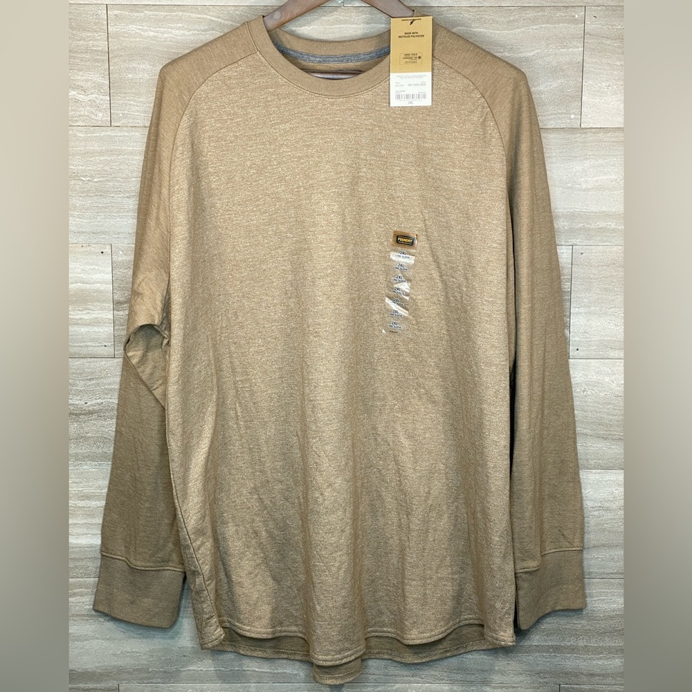 The Foundry Supply Co Everyday Casual Oat Jasper Pullover Sweatshirt Men 2XL NWT